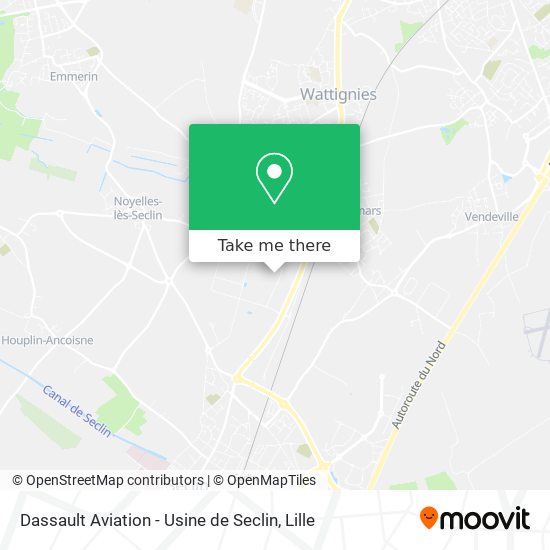 Dassault Aviation - Usine de Seclin map