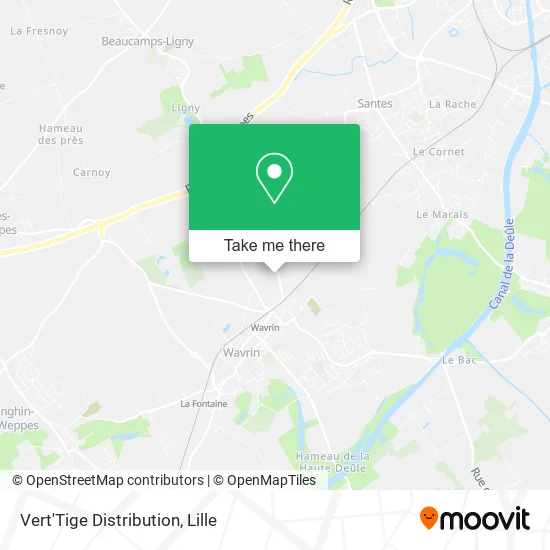 Vert'Tige Distribution map