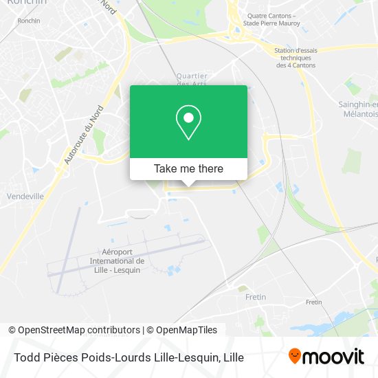 Todd Pièces Poids-Lourds Lille-Lesquin map