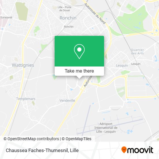Chaussea Faches-Thumesnil map