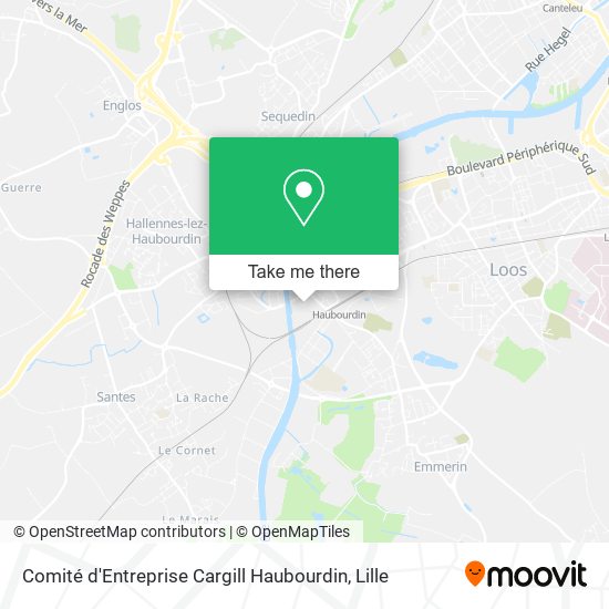 Comité d'Entreprise Cargill Haubourdin map