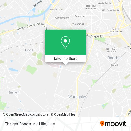 Thaiger Foodtruck Lille map