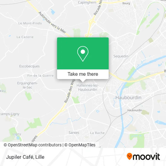 Jupiler Café map
