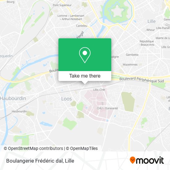 Boulangerie Frédéric dal map