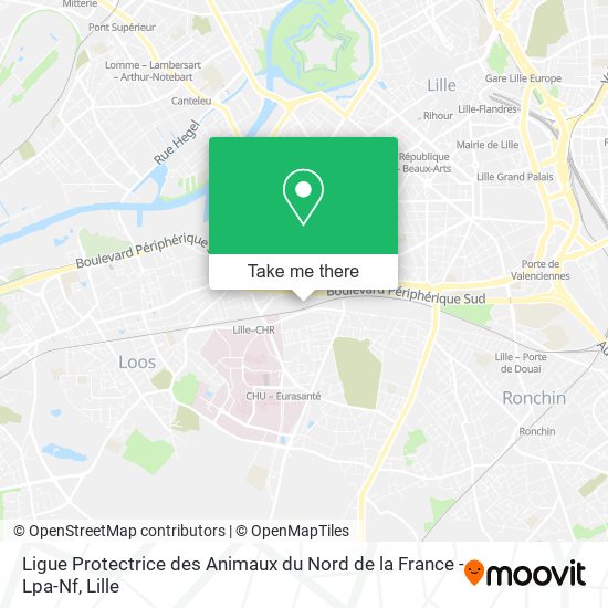 Mapa Ligue Protectrice des Animaux du Nord de la France - Lpa-Nf