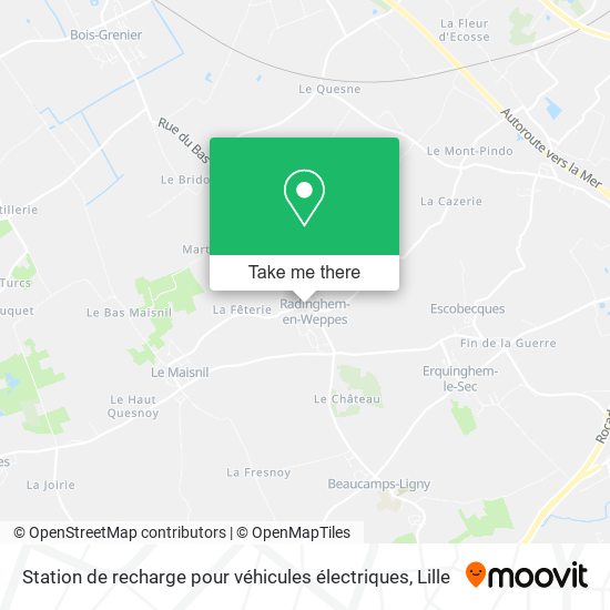Station de recharge pour véhicules électriques map