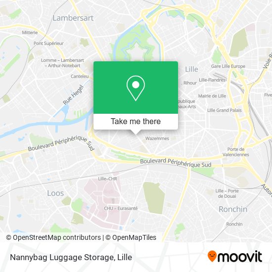 Nannybag Luggage Storage map