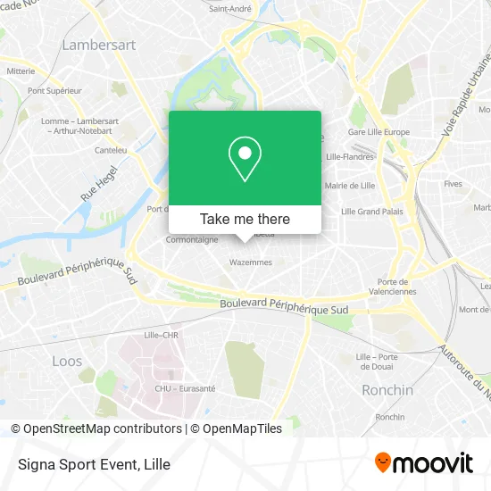 Signa Sport Event map