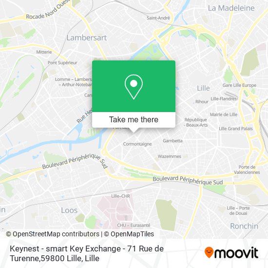 Keynest - smart Key Exchange - 71 Rue de Turenne,59800 Lille map