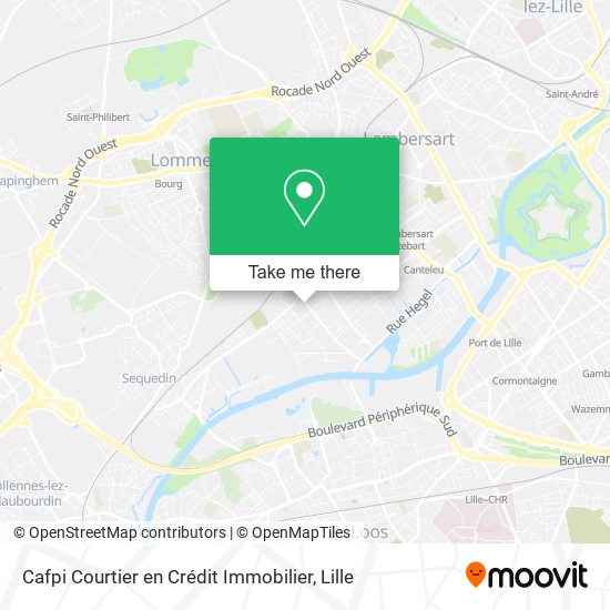 Cafpi Courtier en Crédit Immobilier map