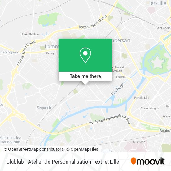 Clublab - Atelier de Personnalisation Textile map