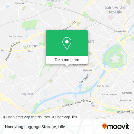 Nannybag Luggage Storage map