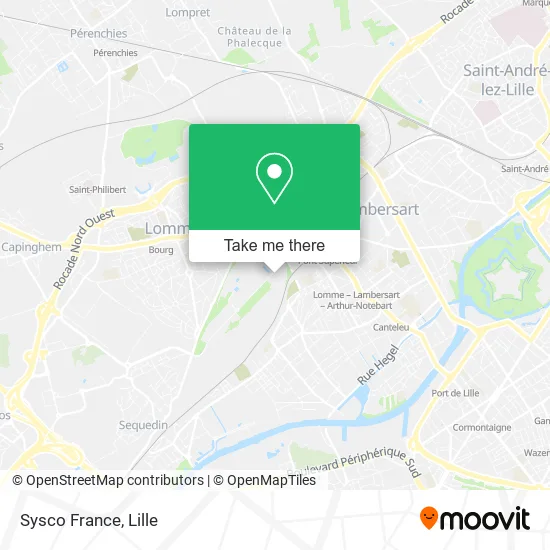 Sysco France map