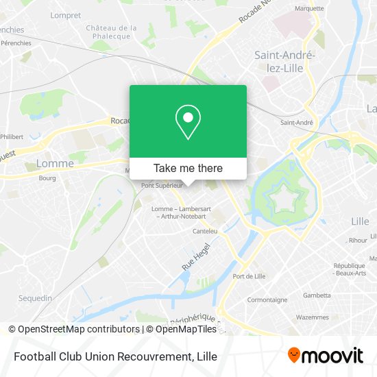 Football Club Union Recouvrement map