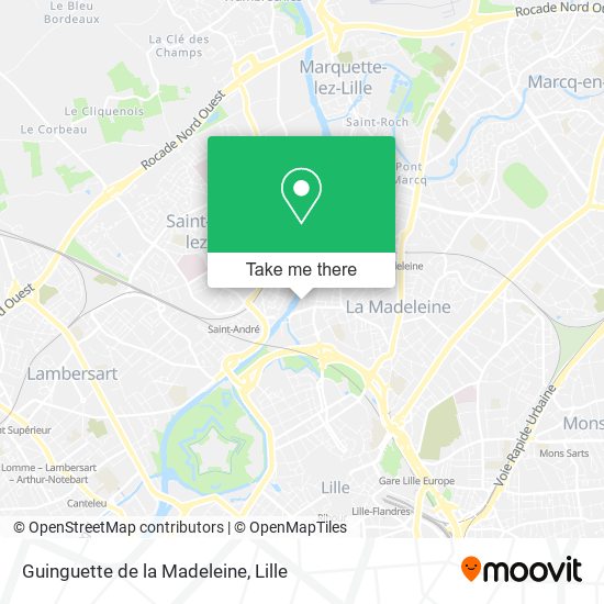 Guinguette de la Madeleine map