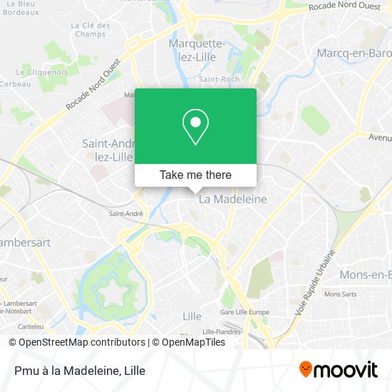 Pmu à la Madeleine map