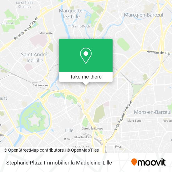 Stéphane Plaza Immobilier la Madeleine map