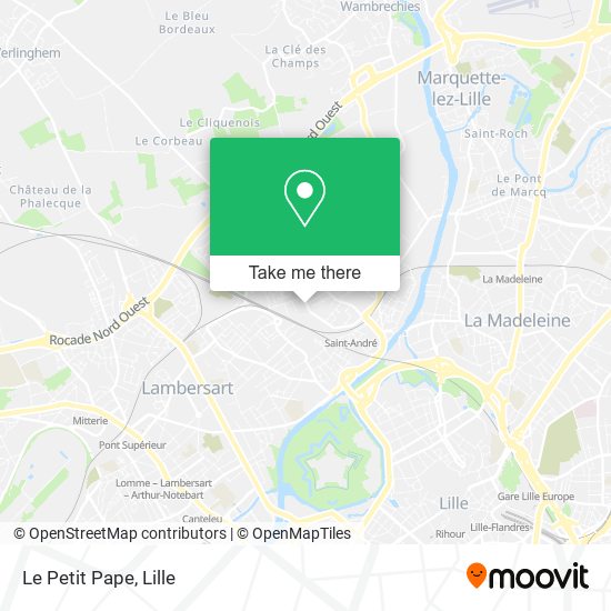 Le Petit Pape map