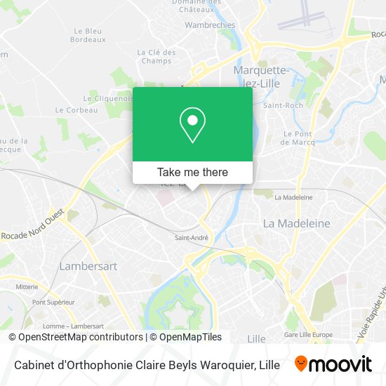 Cabinet d'Orthophonie Claire Beyls Waroquier map