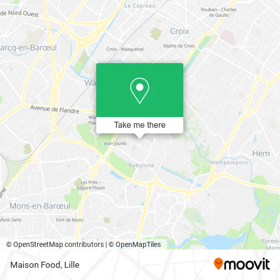 Maison Food map