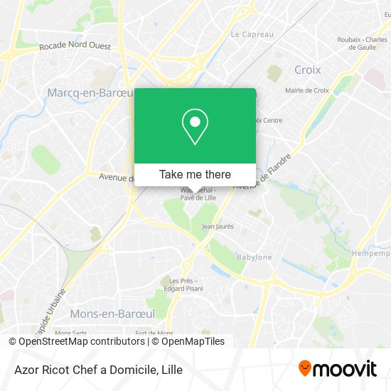 Azor Ricot Chef a Domicile map