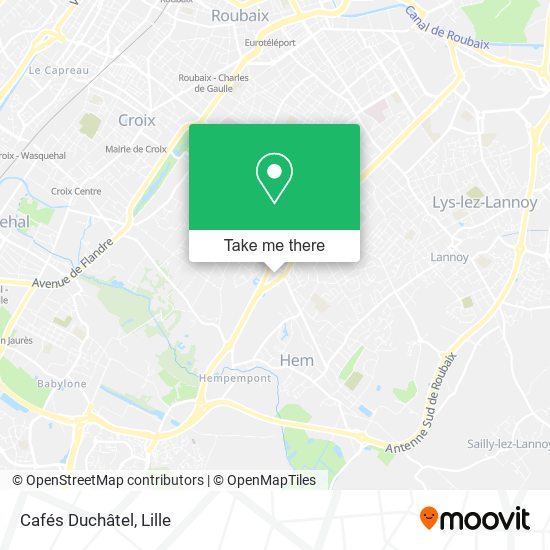 Cafés Duchâtel map