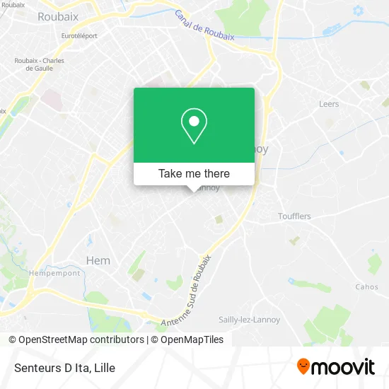 Senteurs D Ita map