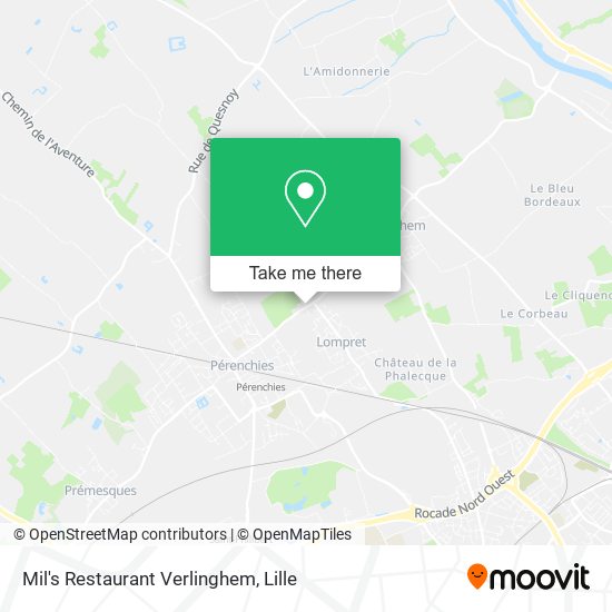 Mil's Restaurant Verlinghem map