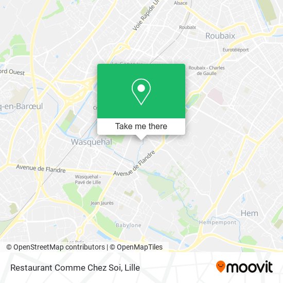 Restaurant Comme Chez Soi map