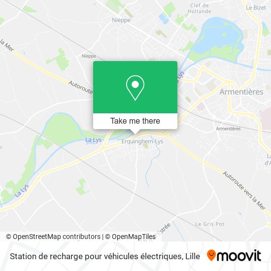 Station de recharge pour véhicules électriques map