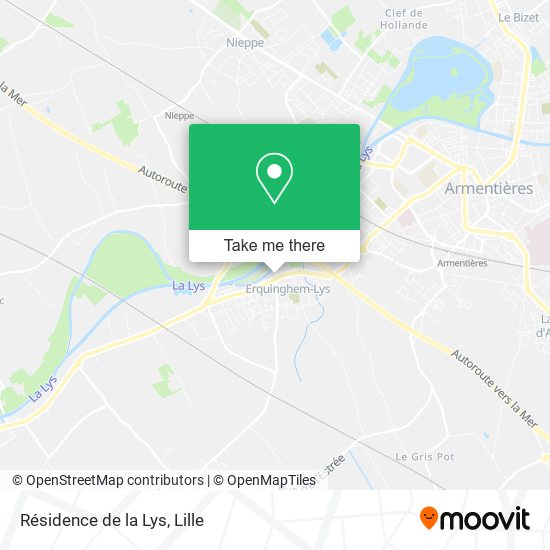 Résidence de la Lys map