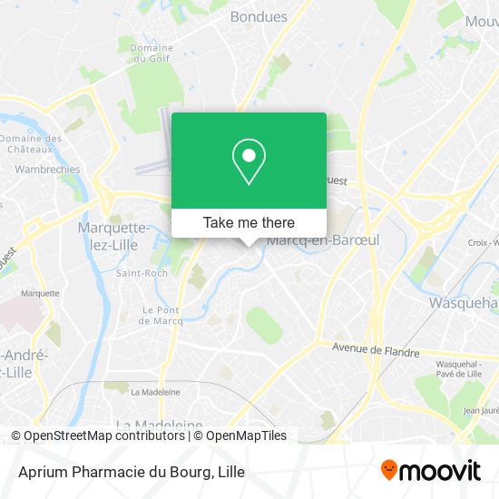 Mapa Aprium Pharmacie du Bourg