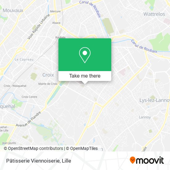 Pâtisserie Viennoiserie map