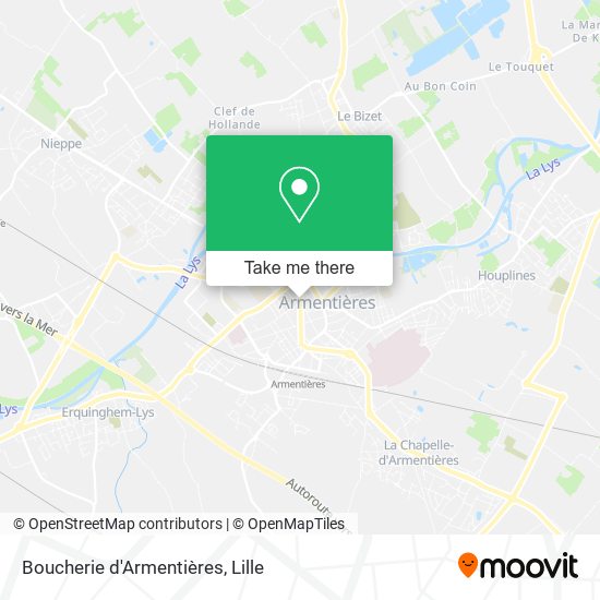 Boucherie d'Armentières map