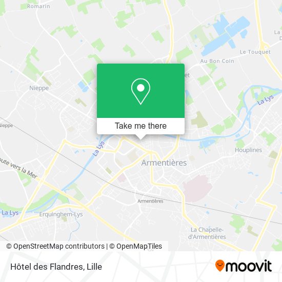 Hôtel des Flandres map