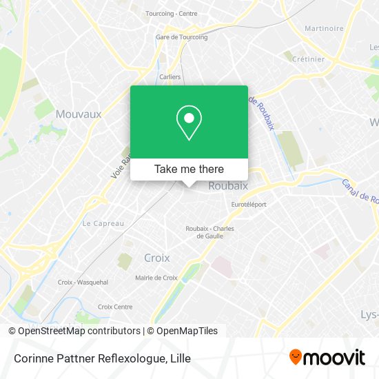 Corinne Pattner Reflexologue map