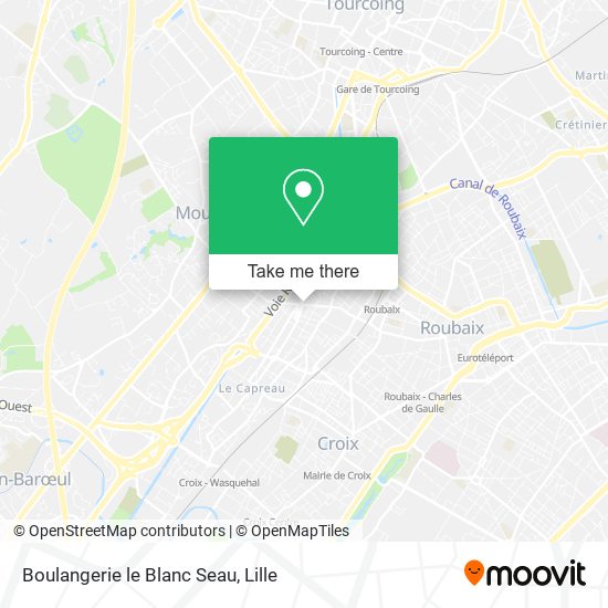Boulangerie le Blanc Seau map