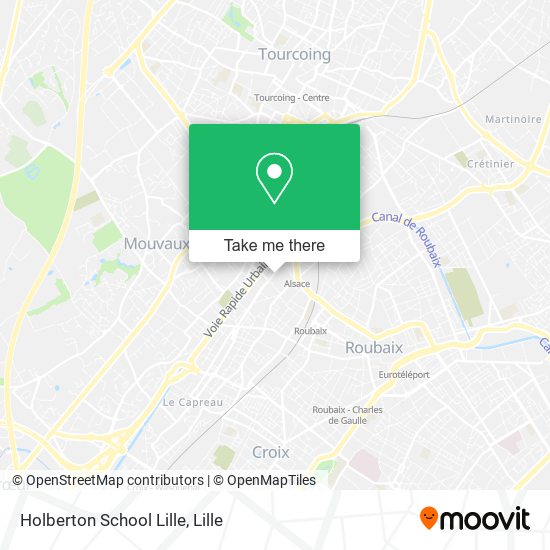 Mapa Holberton School Lille