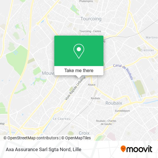 Axa Assurance Sarl Sgta Nord map