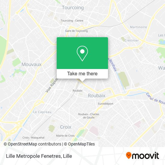 Lille Metropole Fenetres map