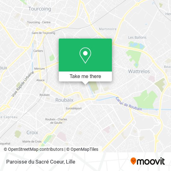 Paroisse du Sacré Coeur map