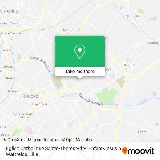 Église Catholique Sainte-Thérèse-de-l'Enfant-Jésus à Wattrelos map
