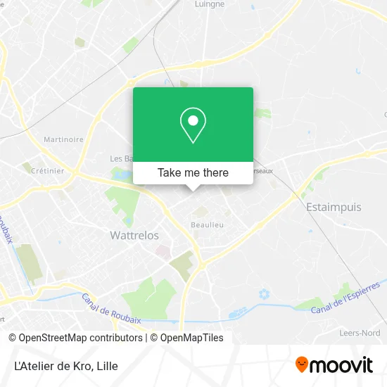 L'Atelier de Kro map