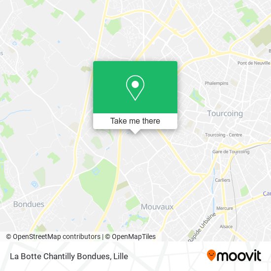 La Botte Chantilly Bondues map
