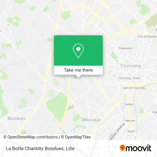La Botte Chantilly Bondues map