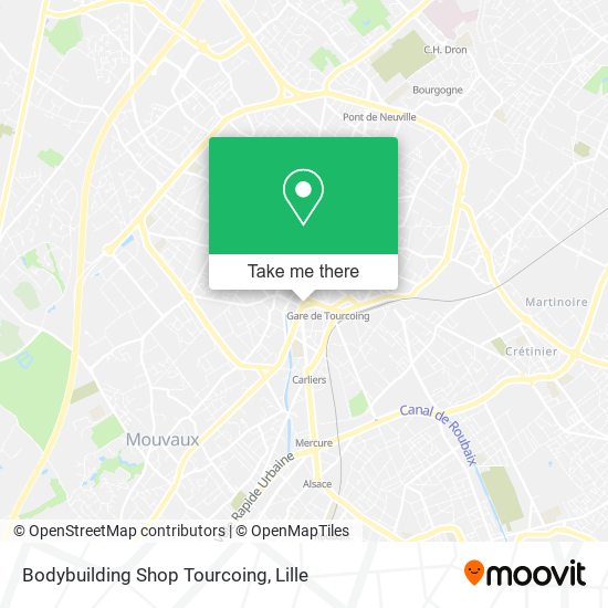 Bodybuilding Shop Tourcoing map
