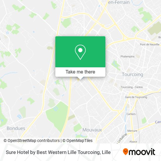 Sure Hotel by Best Western Lille Tourcoing map
