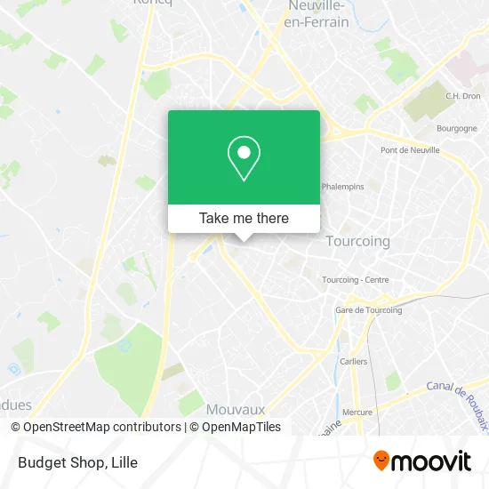 Budget Shop map