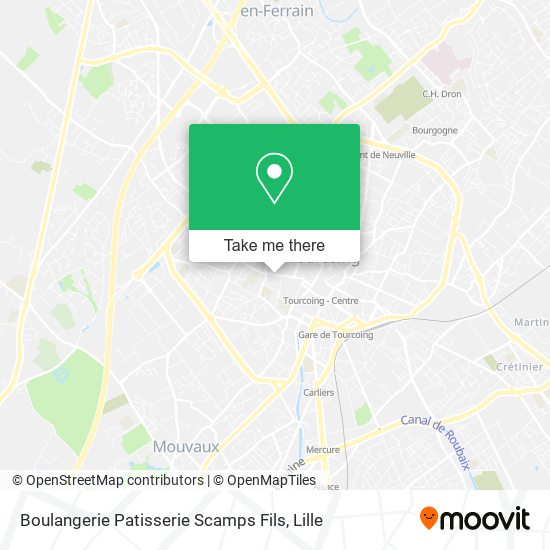 Boulangerie Patisserie Scamps Fils map
