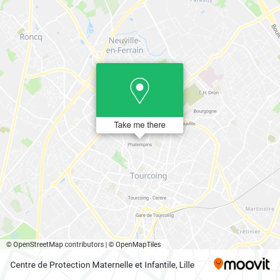 Mapa Centre de Protection Maternelle et Infantile